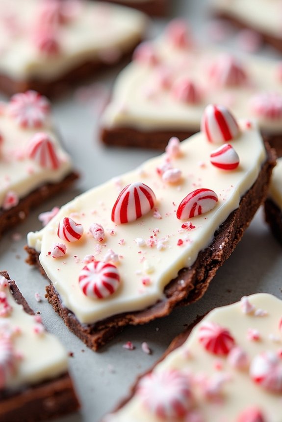 festive peppermint chocolate treat