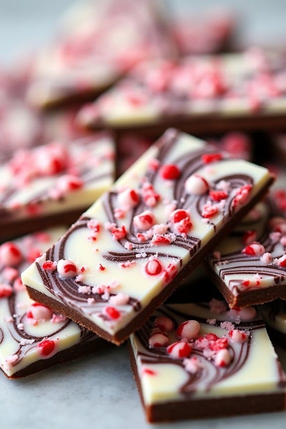 festive peppermint chocolate treat