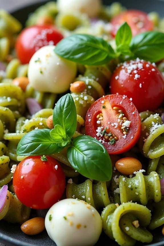 festive pesto pasta salad