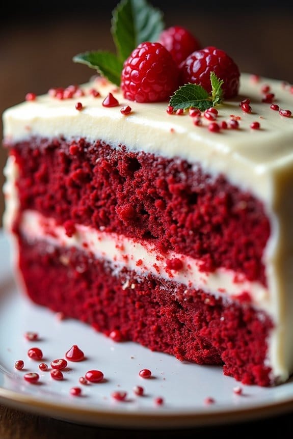 festive red velvet cake
