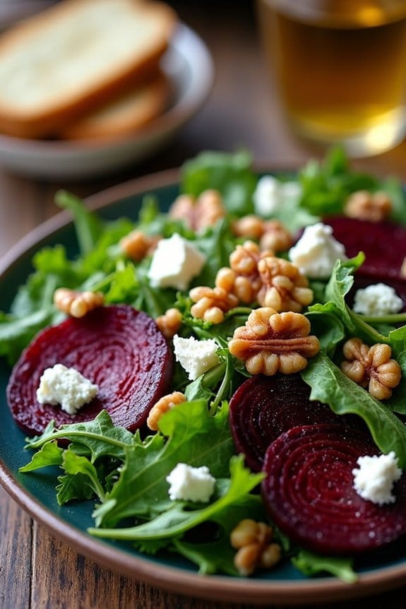 festive roasted beet salad