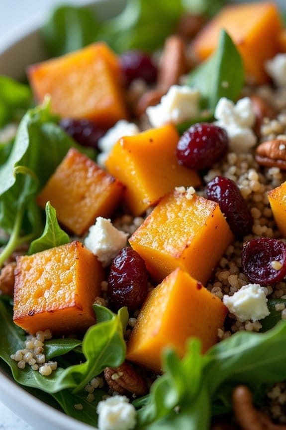 festive roasted squash salad