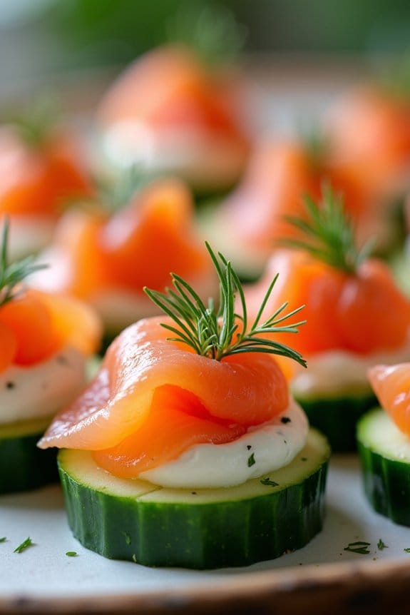 festive smoked salmon appetizers