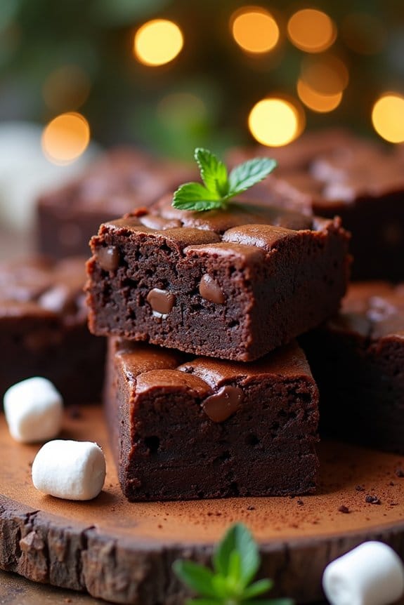 festive spiced brownie treat
