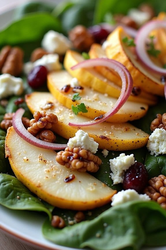 festive spinach salad delight