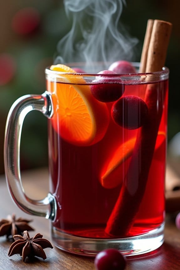 festive warm spiced drink