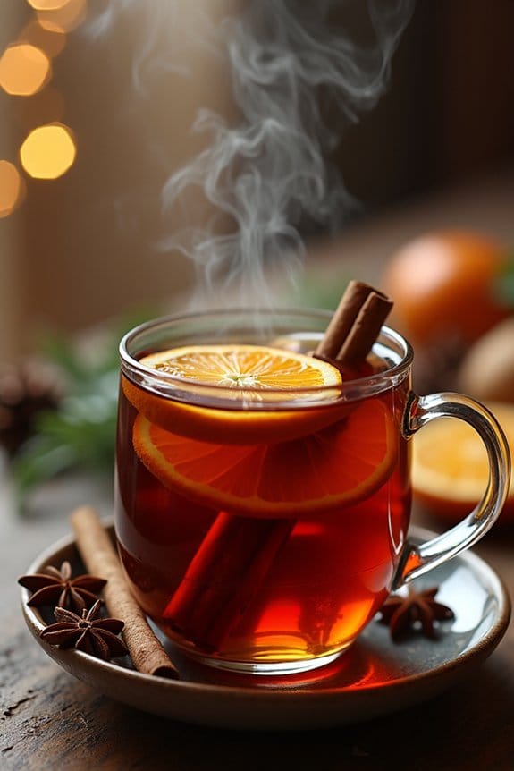 festive winter spice tea