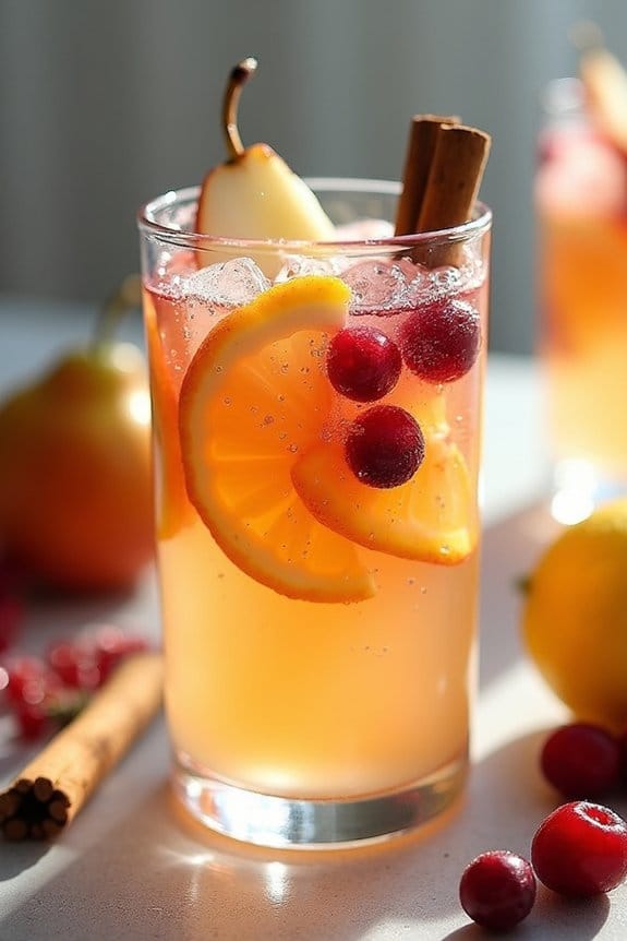 festive winter white sangria