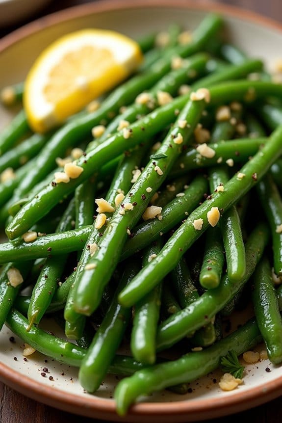 garlic butter green beans recipe