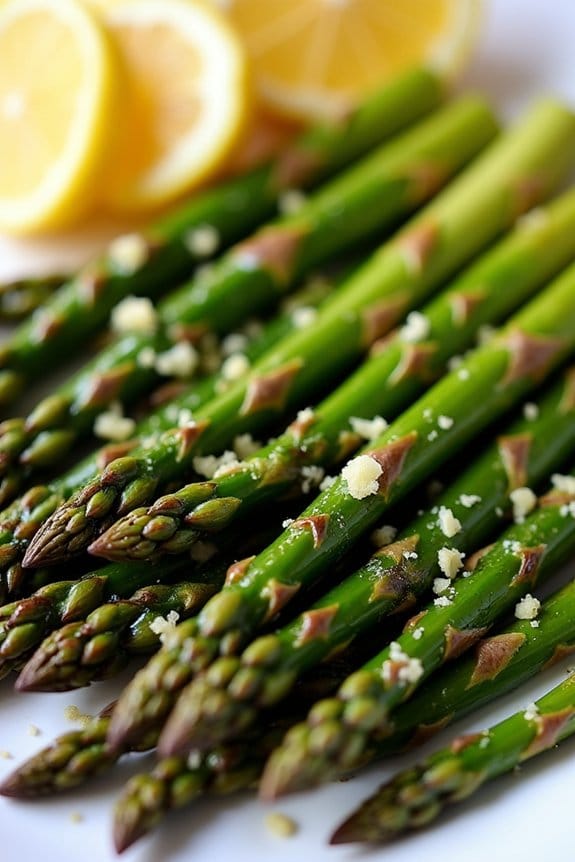 garlic herb buttered asparagus