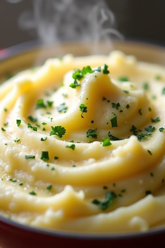 garlic herb mashed potatoes