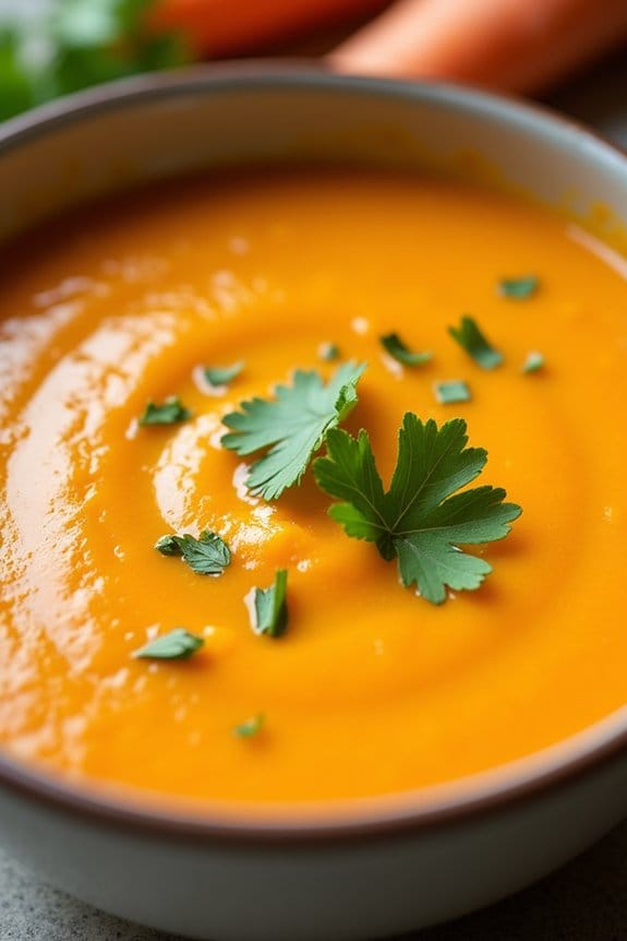 ginger carrot coconut soup