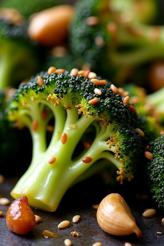 ginger sesame roasted broccoli recipe