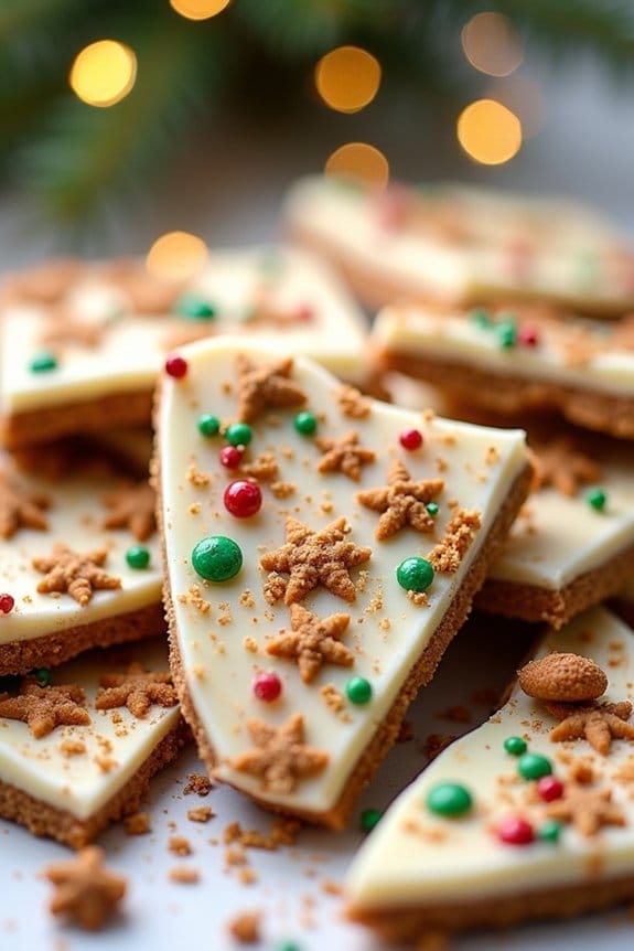 gingerbread spice chocolate bark