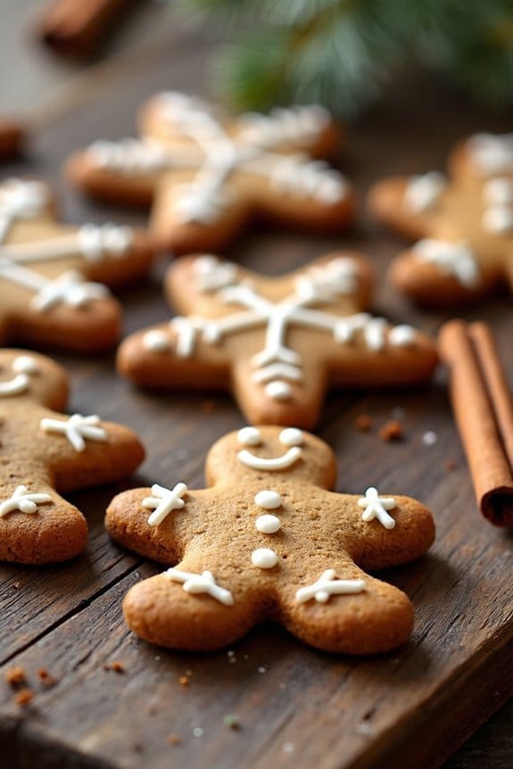gluten free festive gingerbread cookies