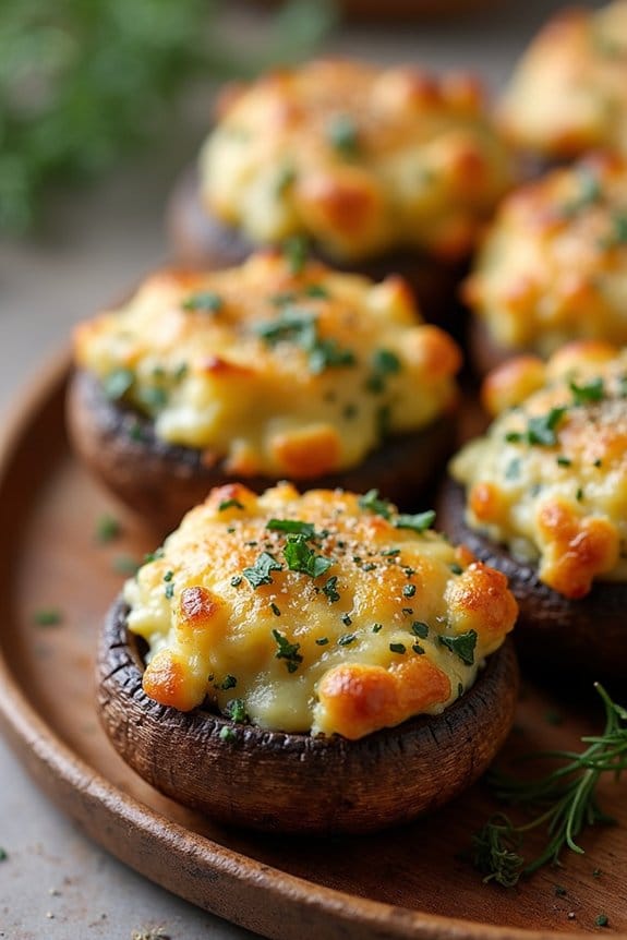 gluten free savory stuffed mushrooms