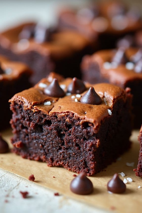 guilt free almond butter brownies