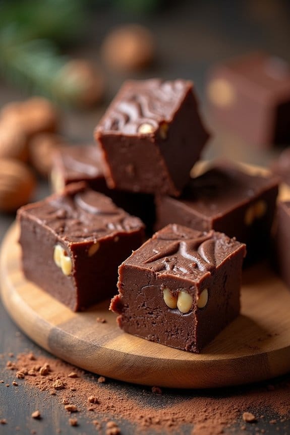 healthy chocolate walnut fudge