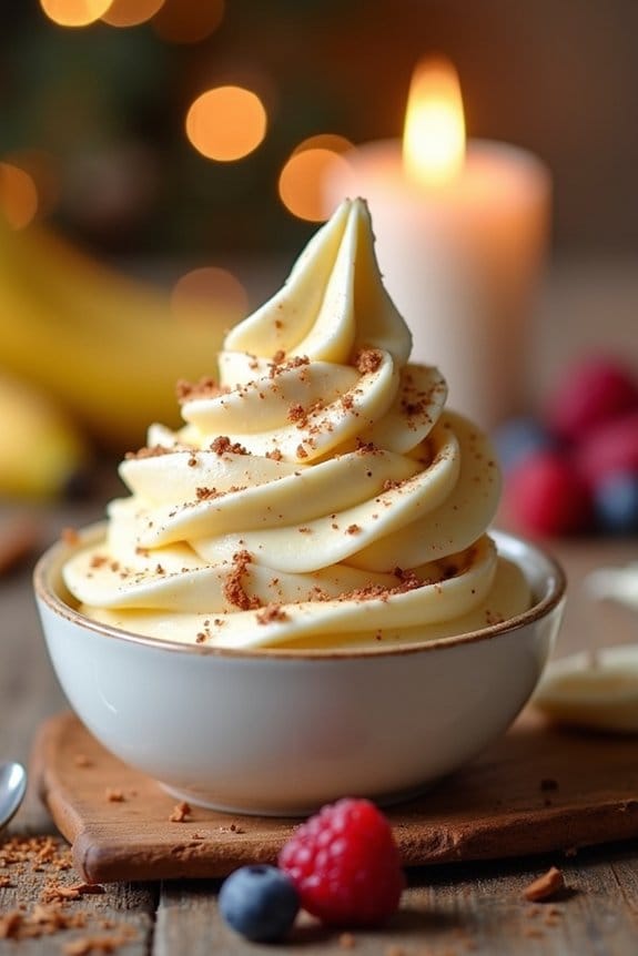 healthy festive banana dessert