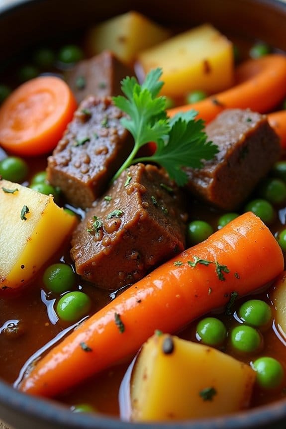 hearty festive beef stew