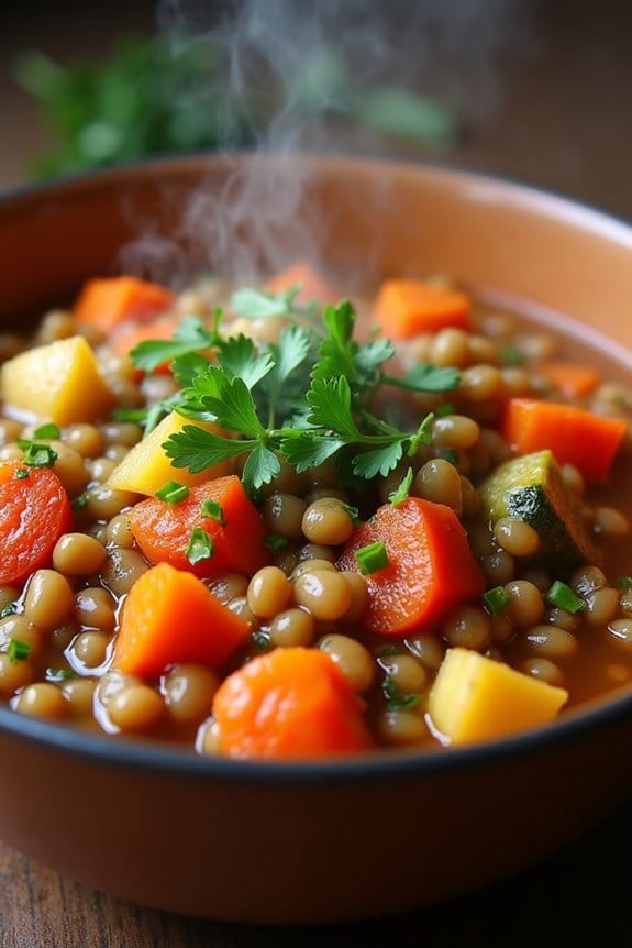 hearty lentil vegetable stew
