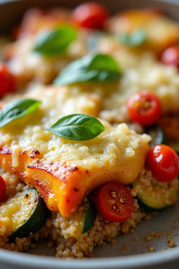 hearty quinoa vegetable casserole