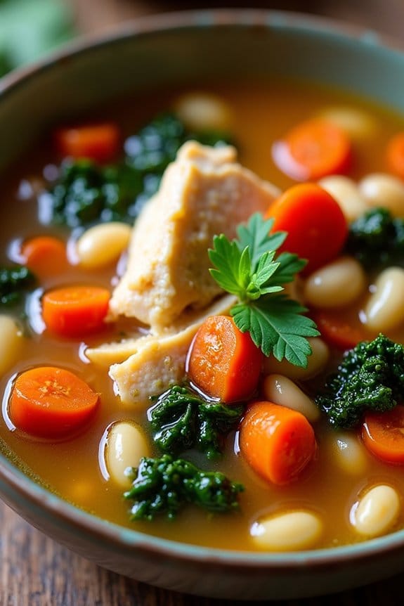 hearty tuscan chicken soup