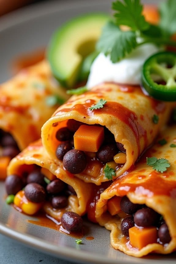 hearty vegetarian enchiladas recipe