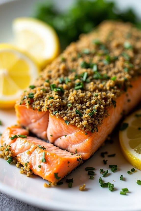 herb crusted salmon recipe