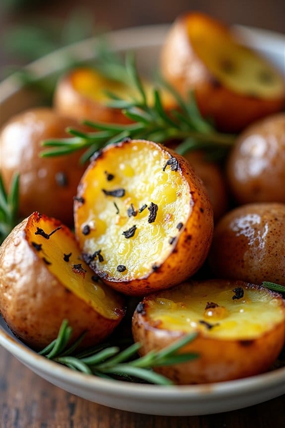 herb infused crispy potatoes