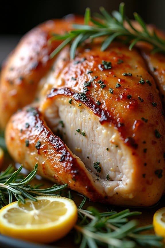 herb infused roasted turkey breast