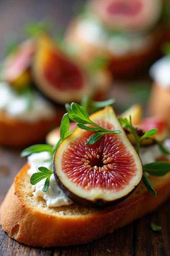 herbed goat cheese crostini