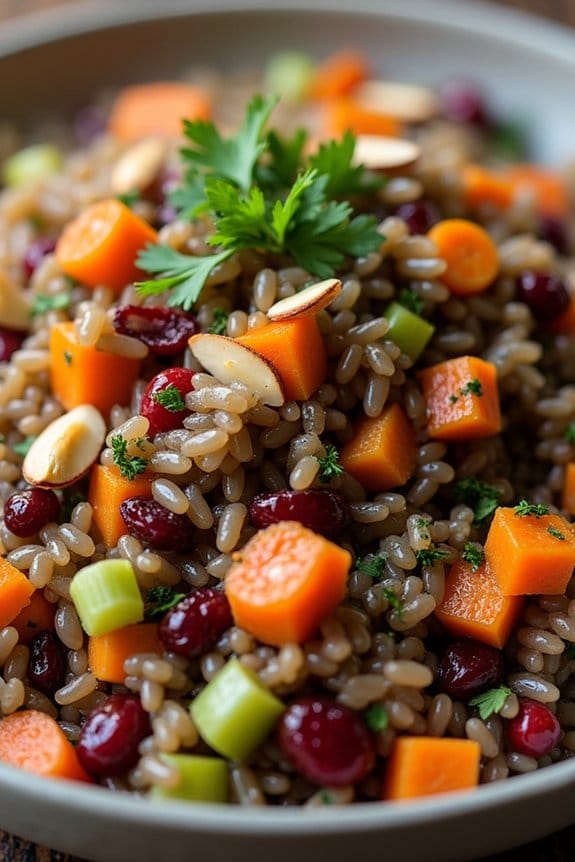 herbed wild rice pilaf