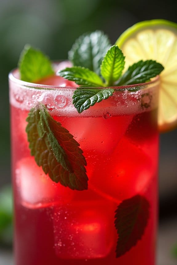 hibiscus mocktail for celebrations
