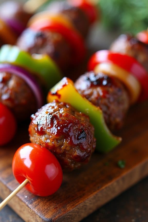 holiday meatball skewers recipe