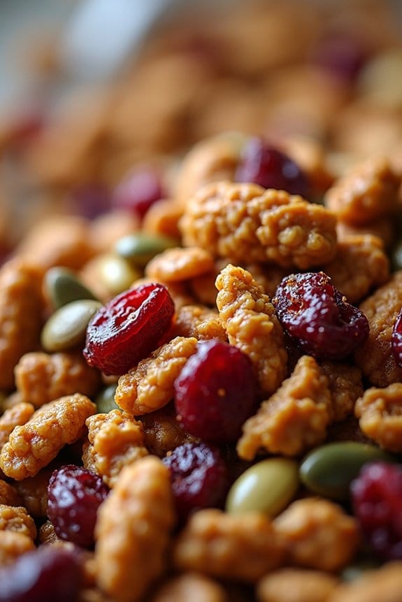 holiday nutty snack mix