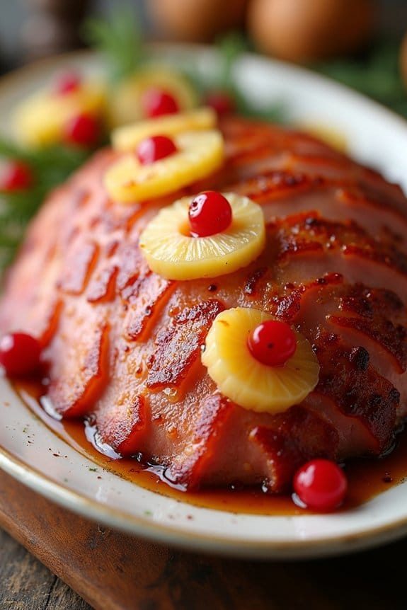 honey glazed festive ham recipe