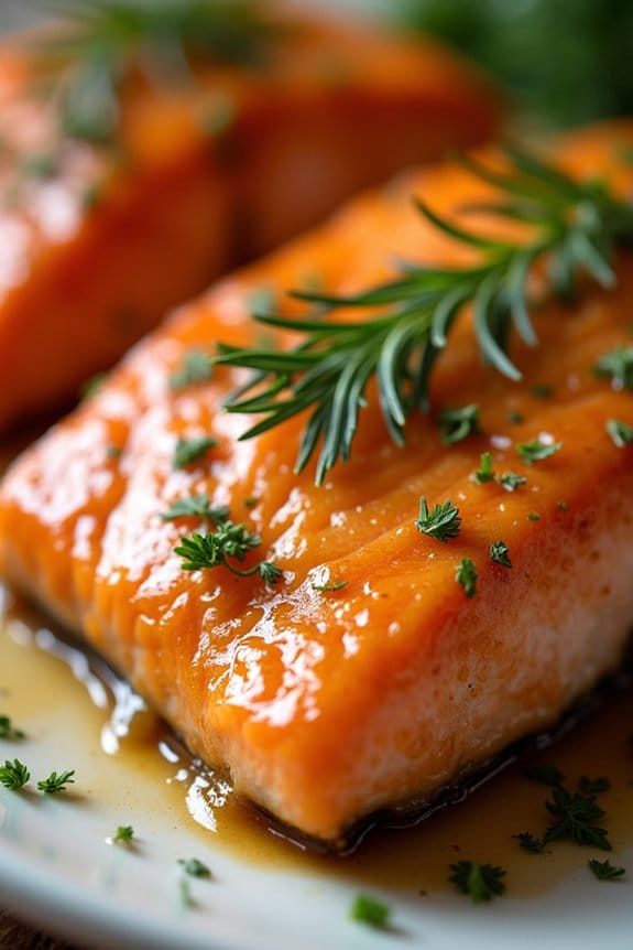 honey mustard glazed salmon