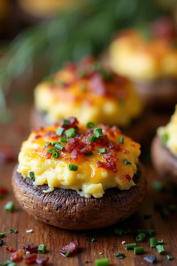 keto stuffed mushroom appetizer