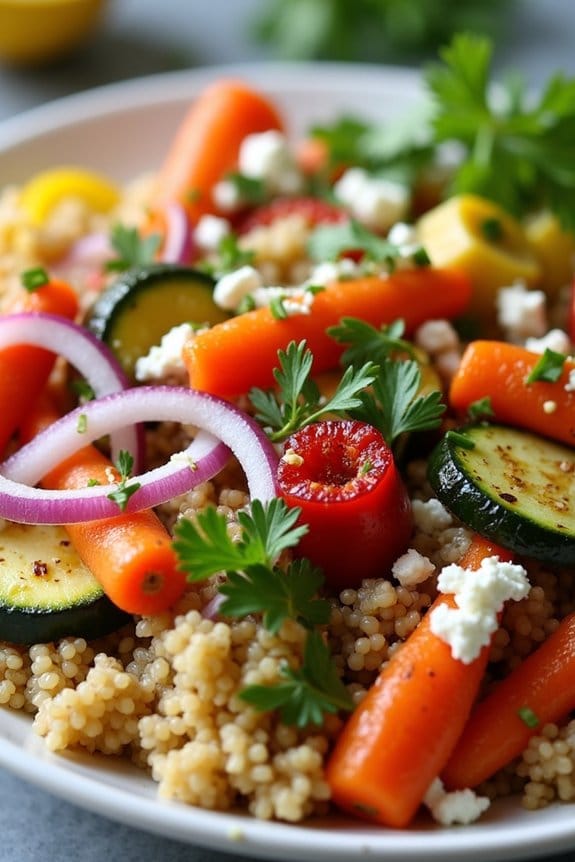 lemon herb quinoa bowl