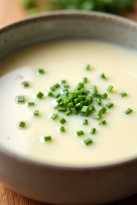 light creamy cauliflower soup