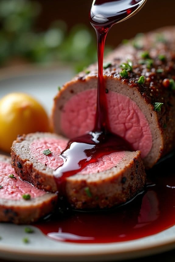 luxurious beef tenderloin dish