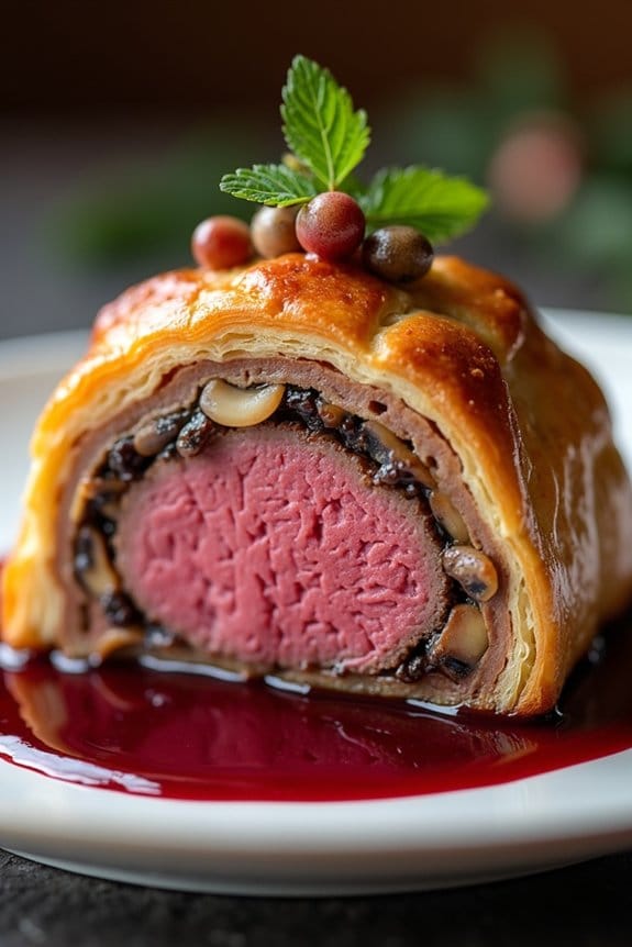 luxurious beef wellington delight