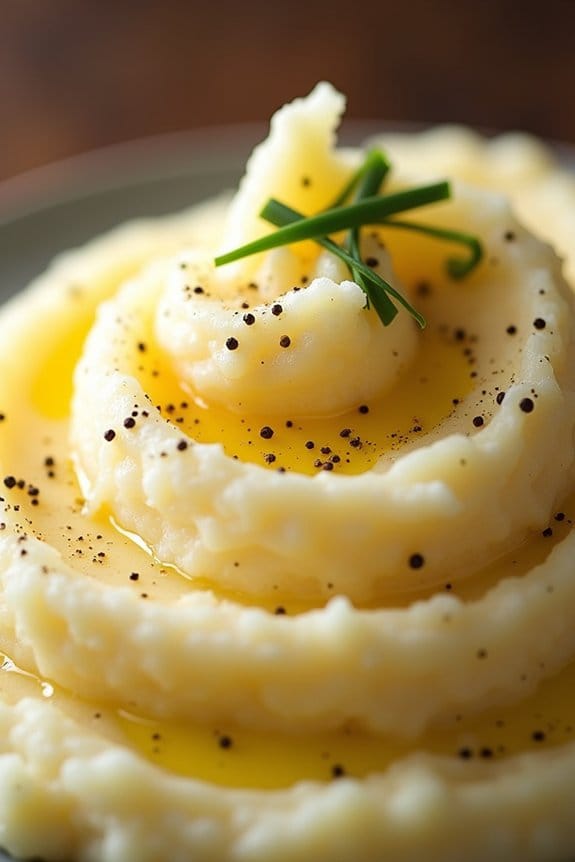 luxurious truffle mashed potatoes