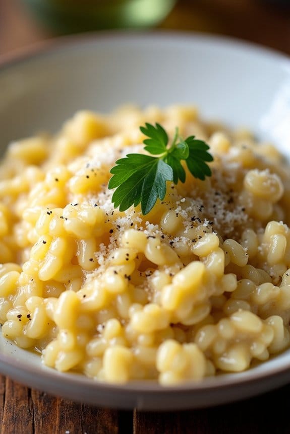 luxurious vegetarian holiday risotto