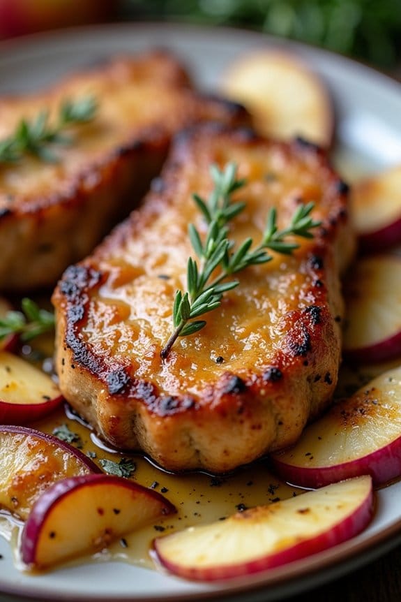 maple dijon pork chops