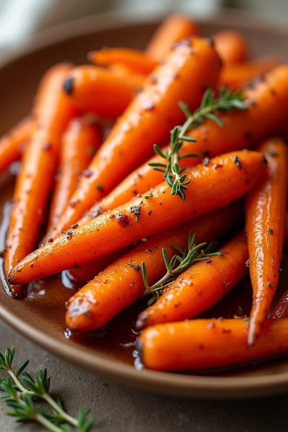 maple glazed roasted carrots