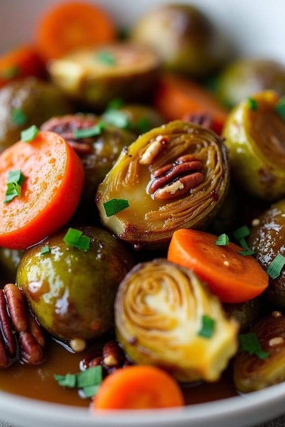 maple glazed vegetable side dish