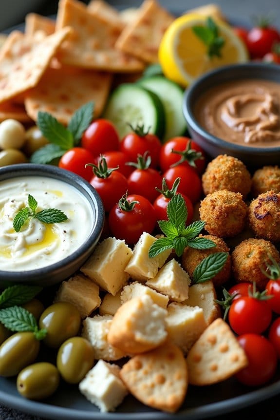 mediterranean festive grazing platter