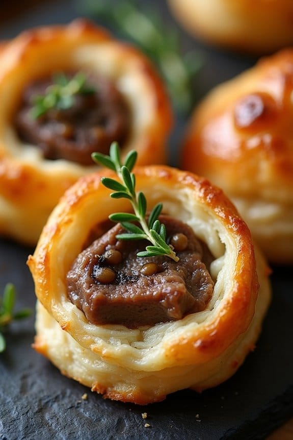 mini beef wellington bites